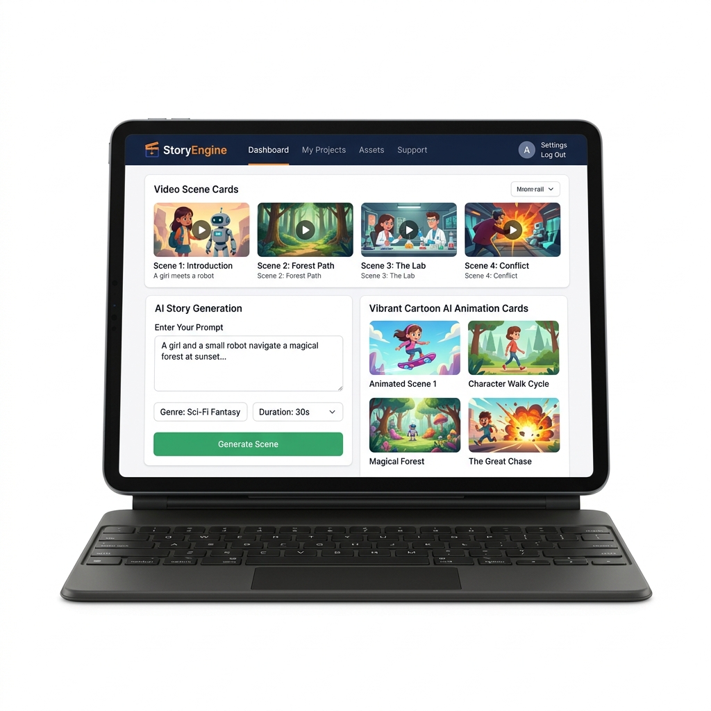 StoryEngine App Mockup